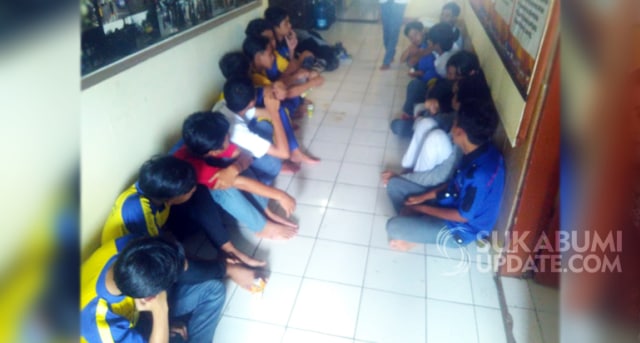 Belasan Pelajar SMK Dwi Darma Diamankan Polisi di Kota Sukabumi