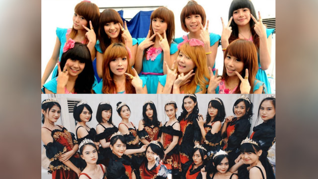 Cherrybelle dan JKT48 . (Foto: Facebook/CherryBelle & Instagram @_officialjkt48)