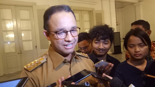 Anies Baswedan di Balai Kota Jakarta (Foto: Nabilla Fatiara/kumparan)