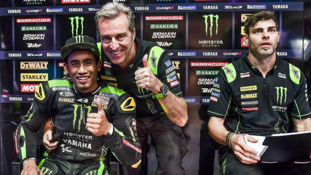 Hafizh Syahrin di paddock Tech3. (Foto: Yamaha Tech3 Official Website)
