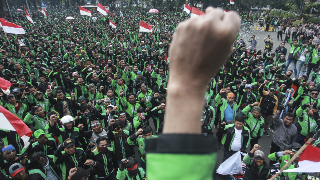 Ilustrasi ojek online. Foto: ANTARA FOTO/Muhammad Adimaja