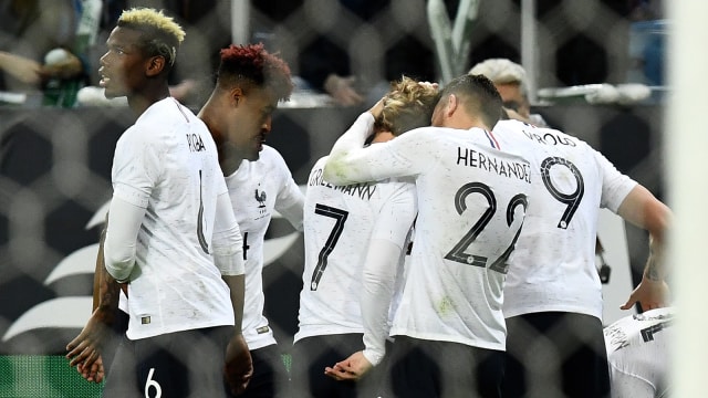 Rusia vs Prancis (Foto: Franck Fife/AFP)
