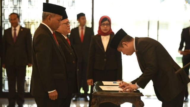 Pelantikan Dirjen Migas Djoko Siswanto. (Foto: dok. Kementerian ESDM)