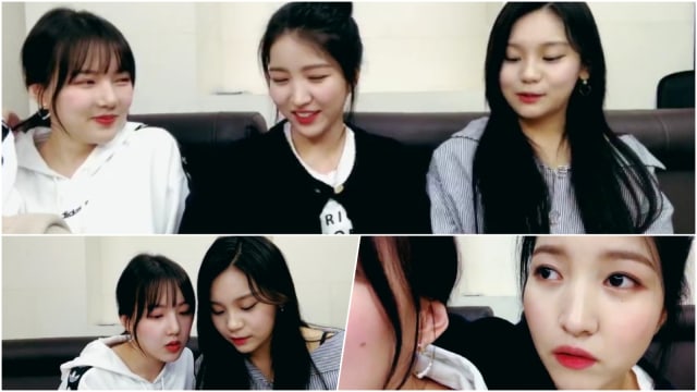 Yerin, Sowon dan Umji Gfriend. (Foto: V Live)