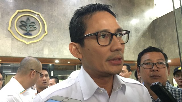 Sandi dan Menteri Pertanian di Kementan (Foto: Moh Fajri/kumparan)