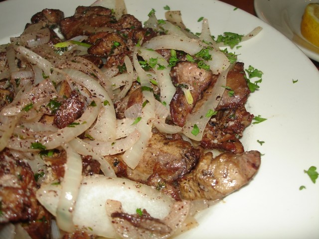 olahan hati ayam (Foto: Wikipedia Commons)
