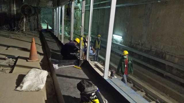Konstruksi Stasiun MRT Dukuh Atas (Foto: Resya Firmansyah/kumparan)