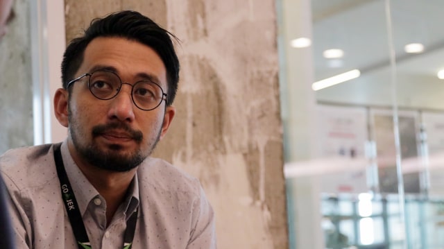 Michael Reza Say, GO JEK VP Corporate Com. (Foto: Puti Cinintya Arie Safitri/kumparan)