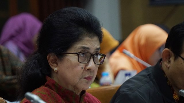Menkes Nila Moeloek rapat kerja dengan Komisi IX. (Foto: Fanny Kusumawardhani/kumparan)