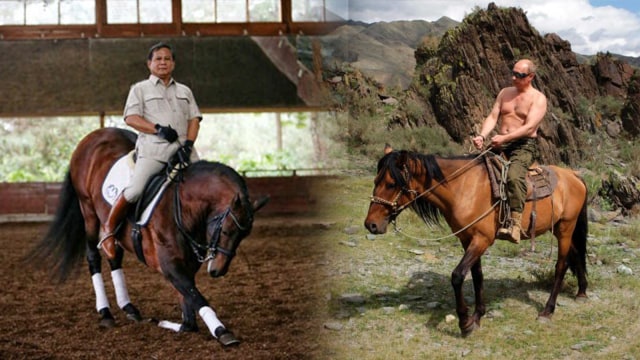 Prabowo Subianto dan Vladimir Putin (Foto: Facebook)