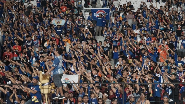 suporter Aremania. Foto: Nugroho Sejati/kumparan