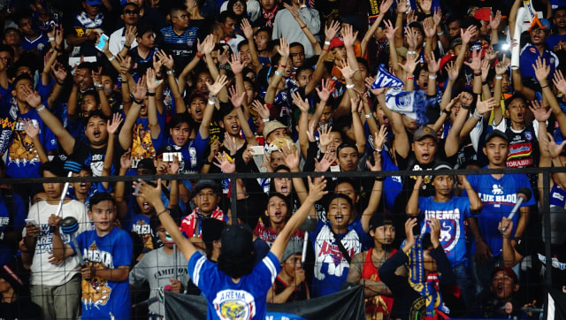 Aremania Foto: Iqbal Firdaus/kumparan