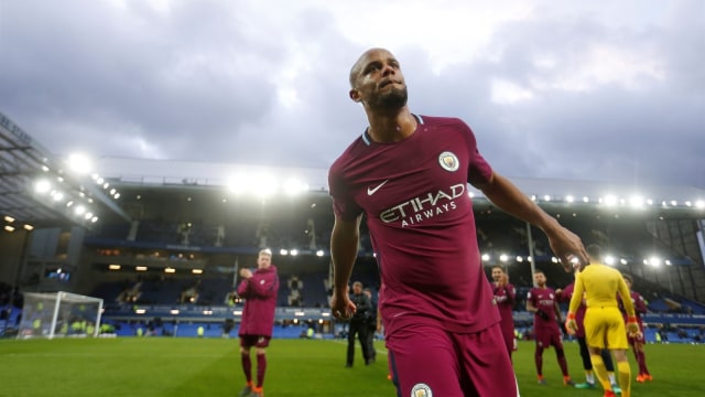 Kompany seusai laga menghadapi Everton. (Foto: Reuters/Carl Recine)