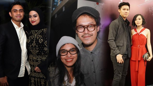 Ayudia & Ditto, Endah & Rhesa, Jevin & Rinni. (Foto: Munady & Instagram @rinni_w)