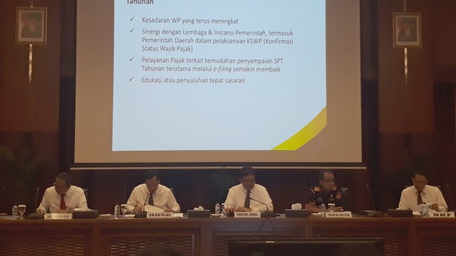 Konpers Kemenkeu tentang kebijakan perpajakan. (Foto:  Nicha Muslimawati/kumparan)