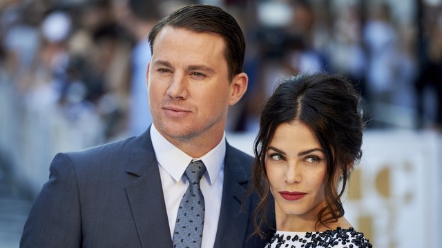 Channing Tatum dan istrinya, Jenna. (Foto: AFP/Niklas Halle'n)