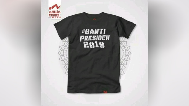 Kaos Ganti Presiden 2019. (Foto: dok. Wisata Herbal via Bukalapak)