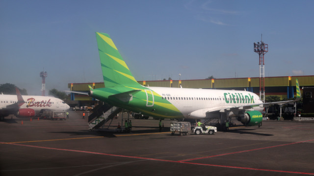 Pesawat Citilink di Bandara Halim. Foto: Aditia Noviansyah/kumparan
