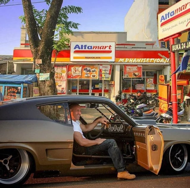 Vin Diesel Pernah Belanja di Alfamart