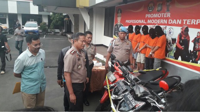 Geng motor di Depok (Foto: Dok. Polres Depok)