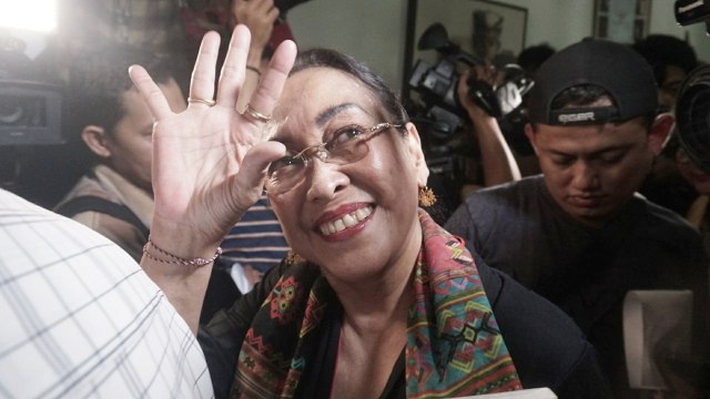 Konfrensi pers Sukmawati Soekarnoputri. (Foto: Garin Gustavian Irawan/kumparan)