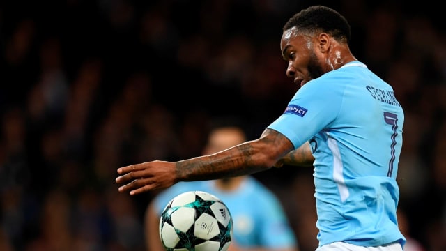 Sterling di laga melawan Feyenoord. (Foto: AFP/Paul Ellis)