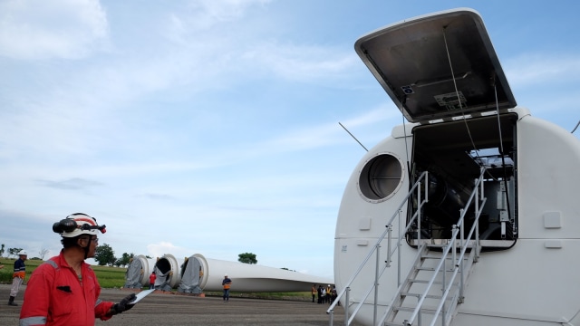 Proyek PLTB Jeneponto (Foto: ANTARA FOTO/Sahrul Manda Tikupadang)