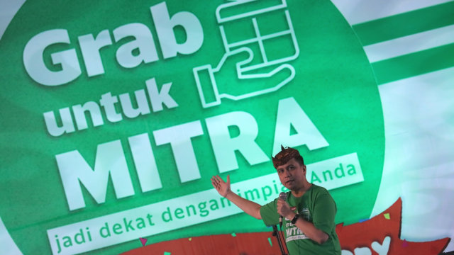 Perayaan HUT Grab (Foto: ANTARA FOTO/Didik Suhartono)