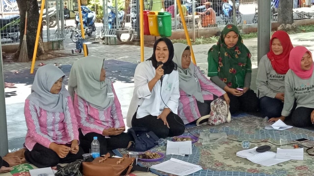 Najelaa Shihab dan Relawan Keluarga Kita (Foto: Yufienda Novitasari/kumparan)