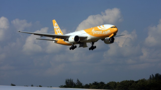 Ilustrasi pesawat maskapai Scoot Airlines. (Foto: Wikimedia Commons)