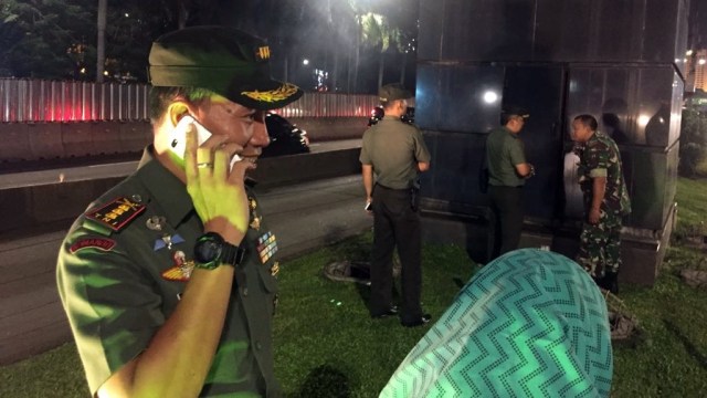 Dandim Jakpus Tinjau Patung Jenderal Sudirman (Foto: Fachrul Irwinsyah/kumparan)