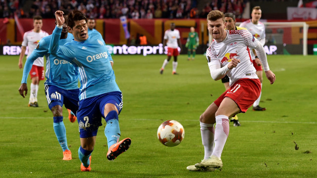 Leipzig vs Marseille (Foto: REUTERS/Matthias Rietschel)