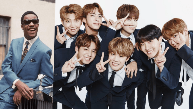 Stevie Wonder dan BTS (Foto: Facebook  @StevieWonder dan  @bangtan.official)
