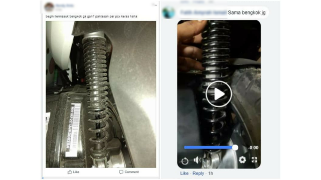 Keluhan Shokbreaker PCX (Foto: dok. istimewa)