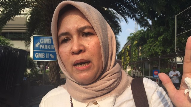 Asma Dewi hadir bersama massa Aksi Bela Islam. (Foto: Soejono Saragih/kumparan)