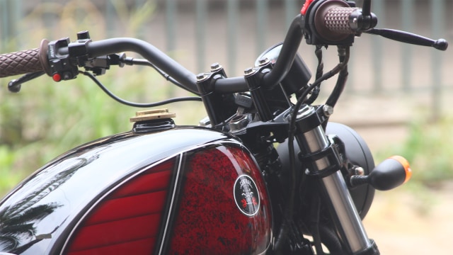 Central classic custom. (Foto: Yamaha Scorpio bergaya Jap Style)