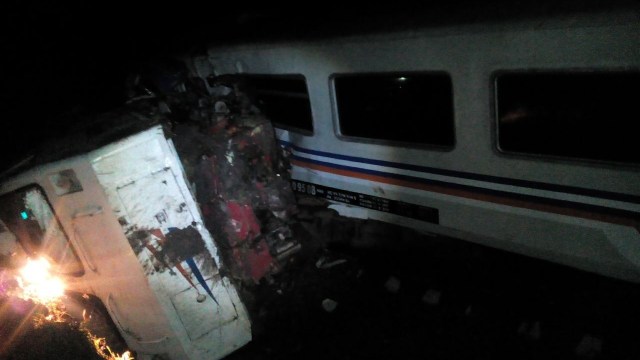 Kecelakaan Kereta Api di Ngawi (Foto: Dok. Polda Jatim)