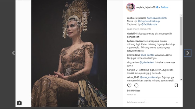 Bundo Kanduang Bakal Somasi Anne Avantie karena Lecehkan Busana Minang