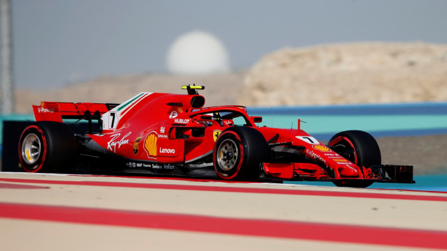 Kimi Raikkonen menjalani FP GP Bahrain 2018. (Foto: Hamad I Mohammed/Reuters)