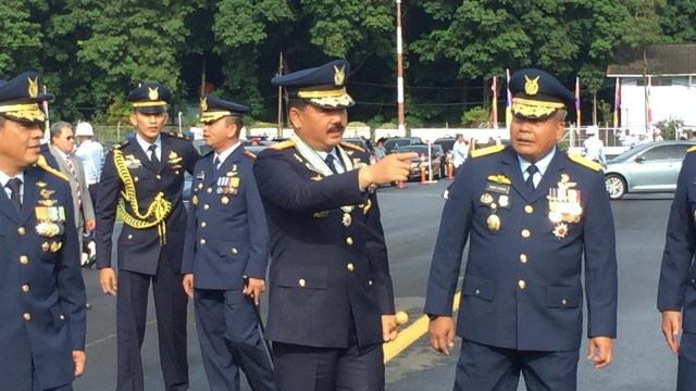 Panglima TNI Hadi Tjahjanto hadiri HUT TNI AU. (Foto: Moh Fajri/kumparan)