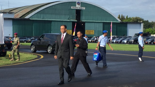 Anies Baswedan hadiri HUT TNI AU. (Foto: Moh Fajri/kumparan)