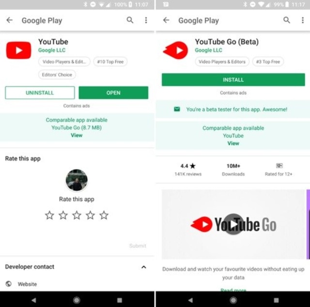 Gak Perlu Takut Kehabisan RAM dan Kuota! Google Play Store Kenalkan Lite dan Go