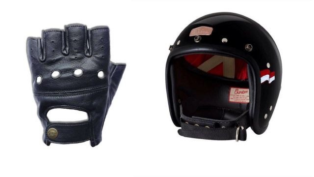 Helm dan Sarung Tangan Elders (Foto: dok. Elders garage)