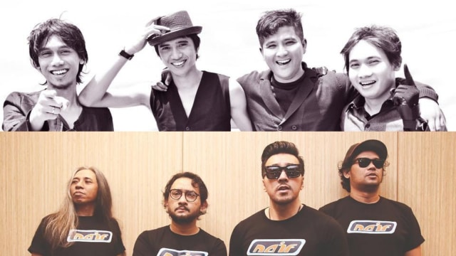 Sheila on 7 dan Naif. (Foto: Facebook/Sheila on 7 dan Instagram @naifband)