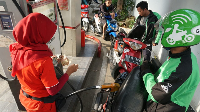 Premium kosong di SPBU Pertamina (Foto: Jamal Ramadhan/kumparan)