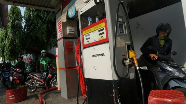 Premium kosong di SPBU Pertamina (Foto: Jamal Ramadhan/kumparan)
