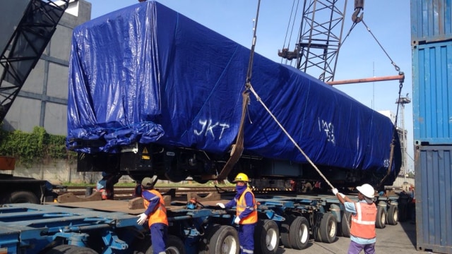 PT INKA (Persero) Mulai Kirimkan LRT ke Sumsel. (Foto: Dok. INKA)