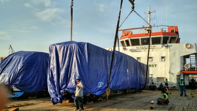 PT INKA (Persero) Mulai Kirimkan LRT ke Sumsel. (Foto: Dok. INKA)