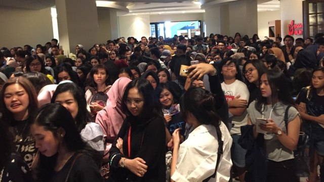 Suasana jelang konser The Script di Jakarta. (Foto: Munady Widjaja)