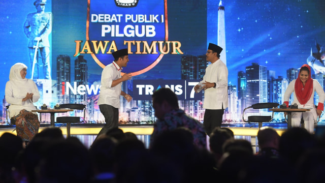 Debat Pilgub Jatim (Foto: ANTARA FOTO/Zabur Karuru)